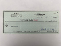 Mel Torme signed check
