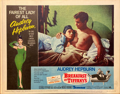 Audrey Hepburn and George Peppard  "Breakfast at Tiffany's" original Lobby Card