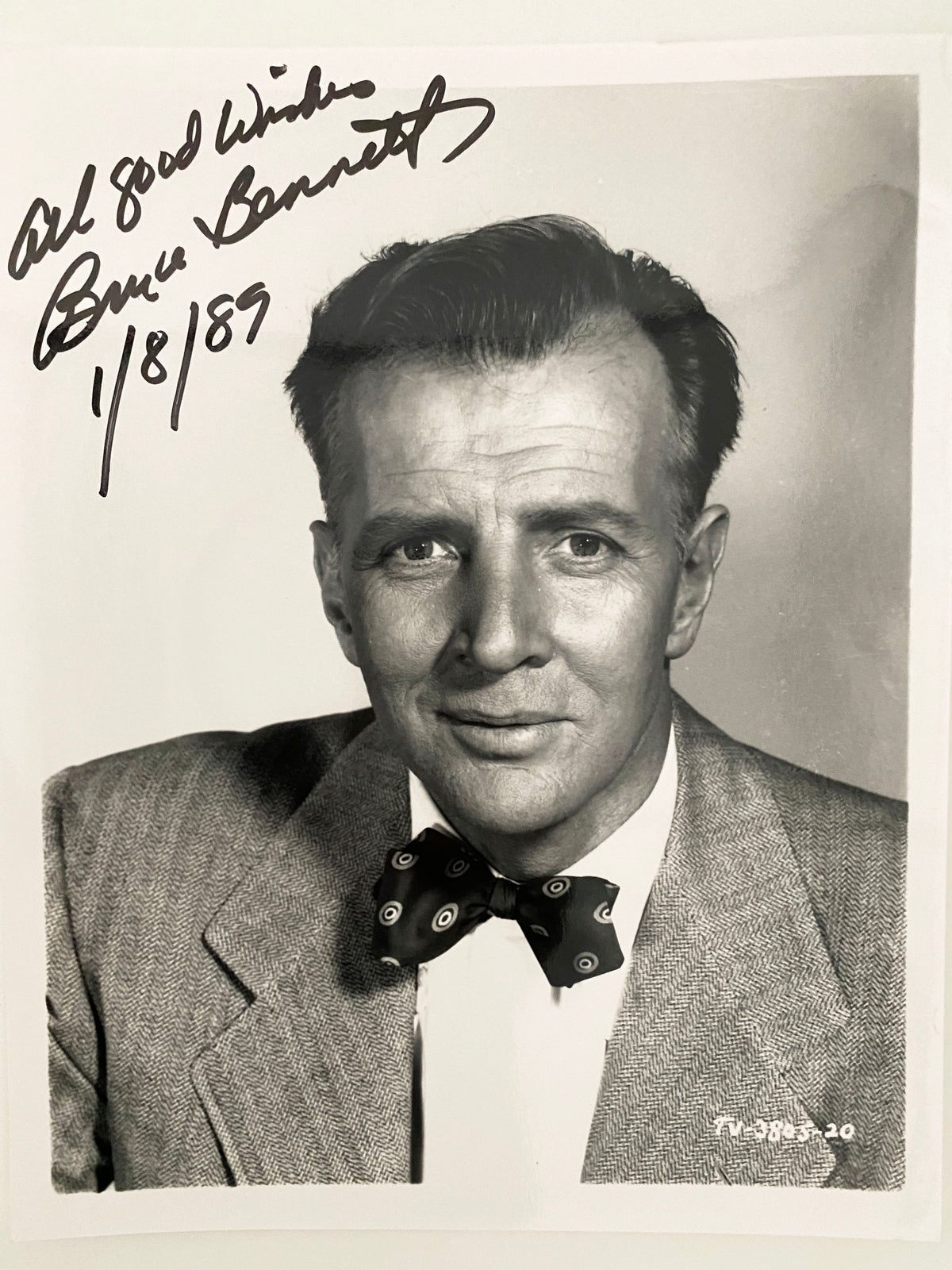 Daniel Boone Trailblazer Bruce Bennett signed photo