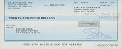 Basic Instinct Sharon Stone signed check
