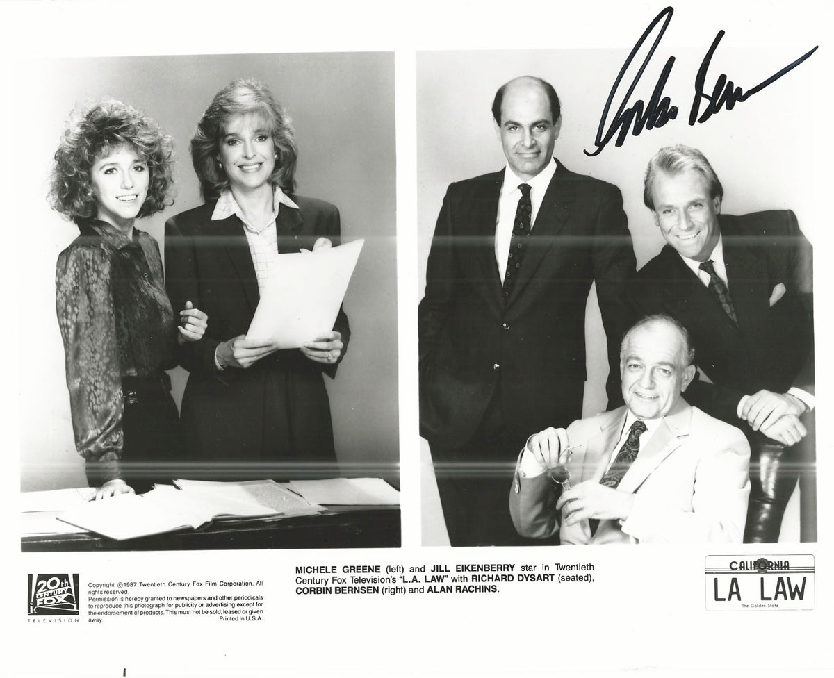 LA Law Corbin Bernson signed photo
