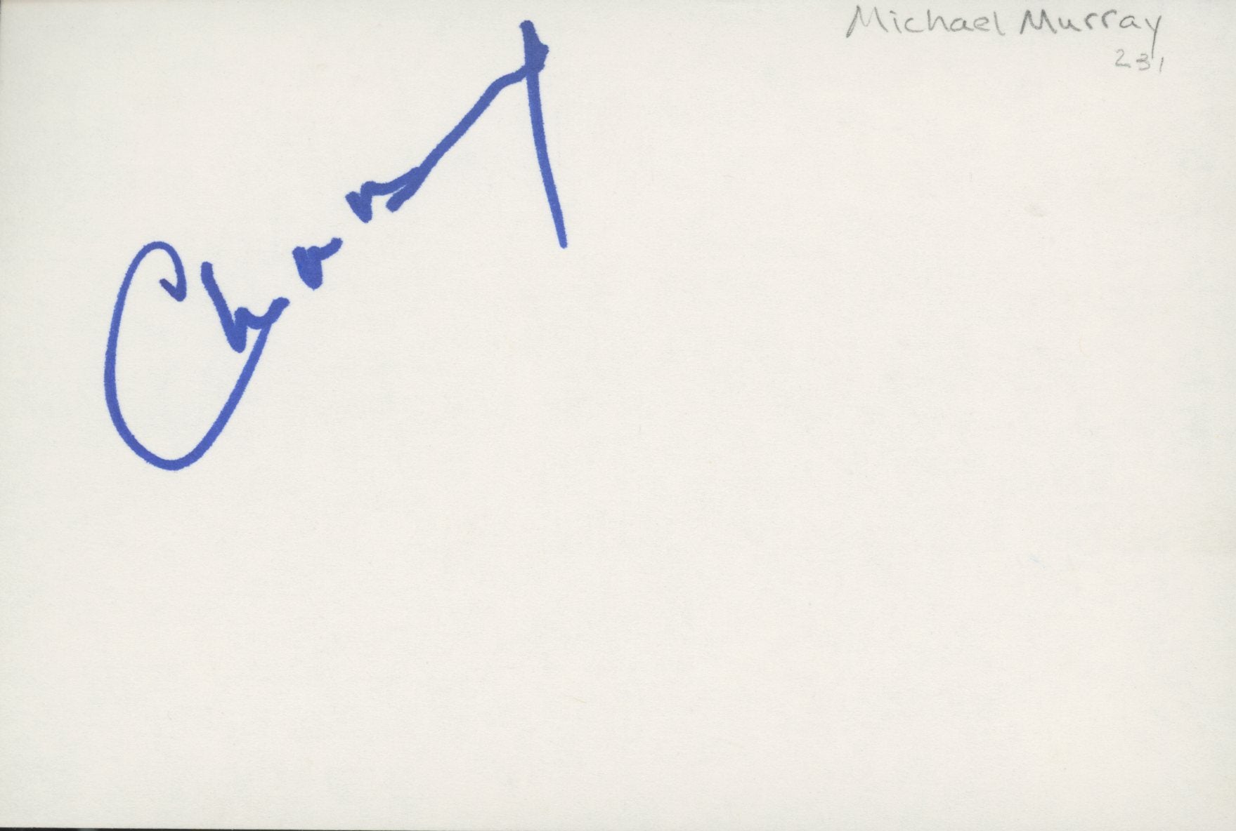 Dawsons Creek Chad Michael Murray signature cut
