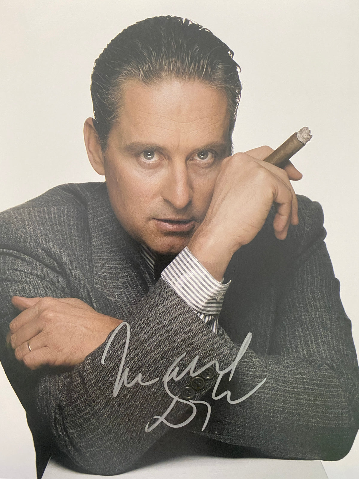 Wall Street Michael Douglas signed movie photo