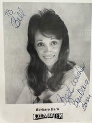 KZLA Announcer Barbara Barri signed photo