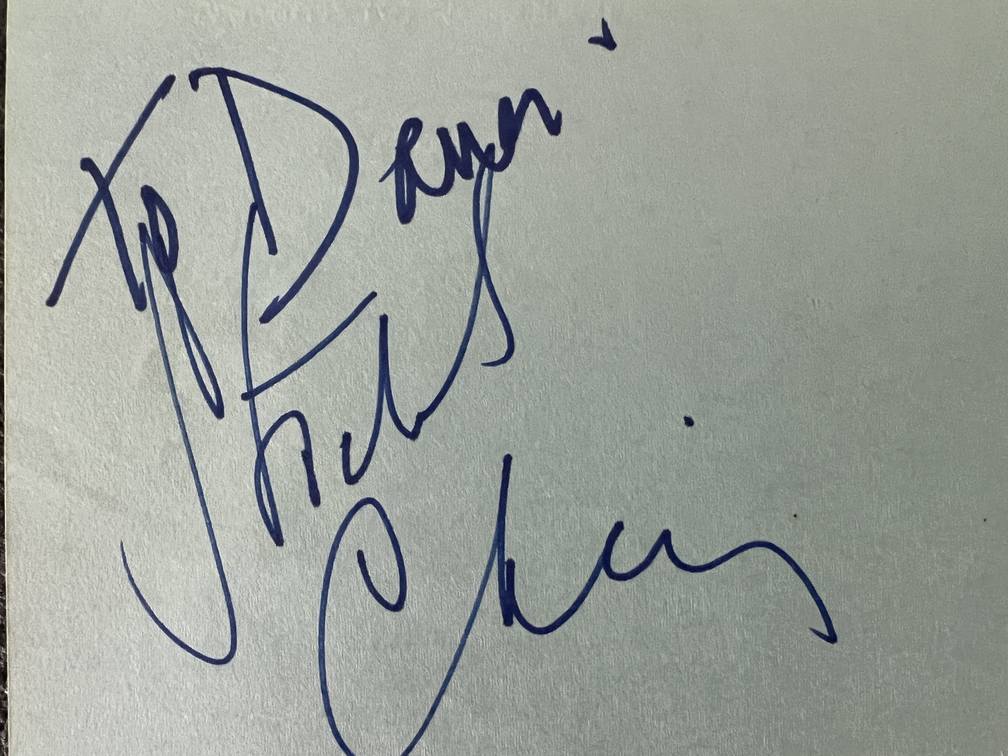 Grease Stockard Channing autograph