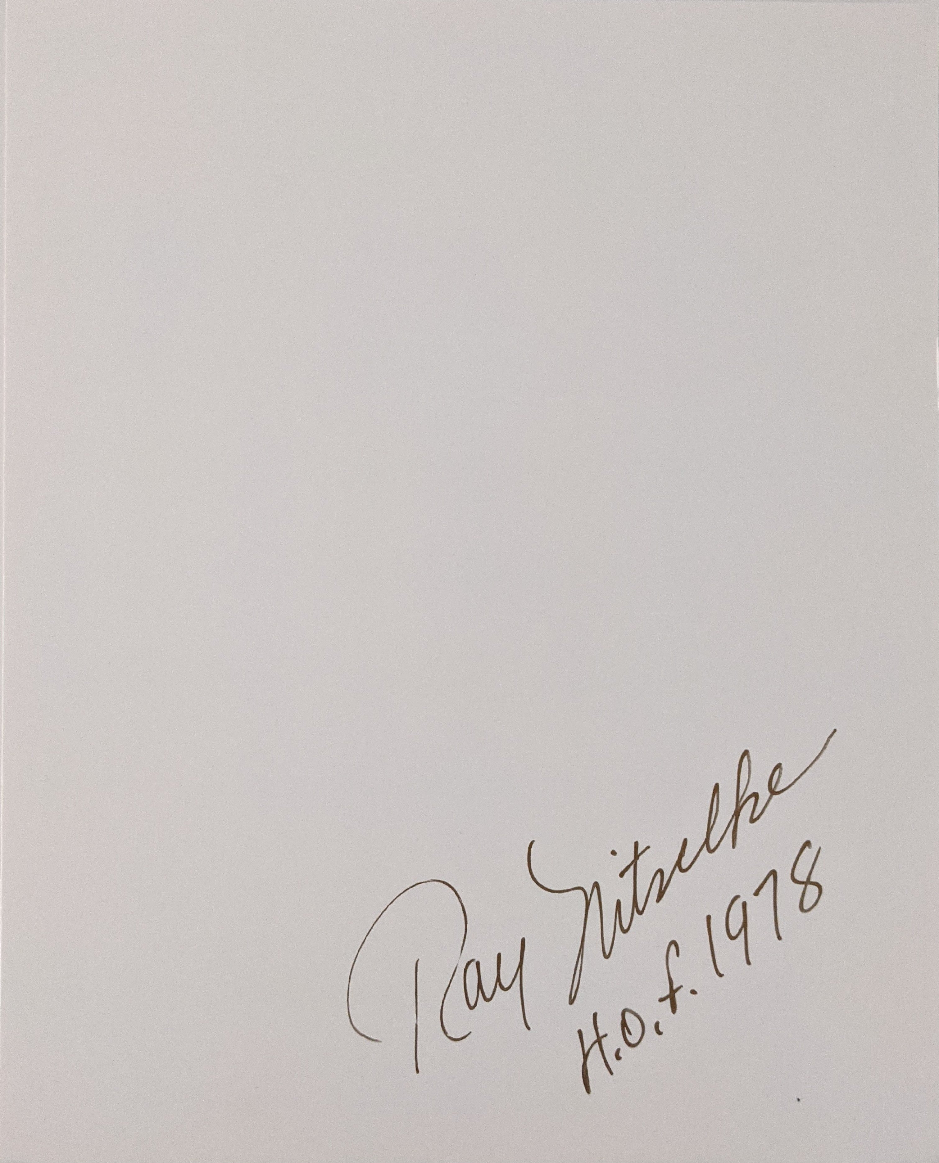 NFL Hall Of Famer Ray Nitschke Autograph