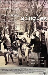 Singles 1992 original double-sided movie poster