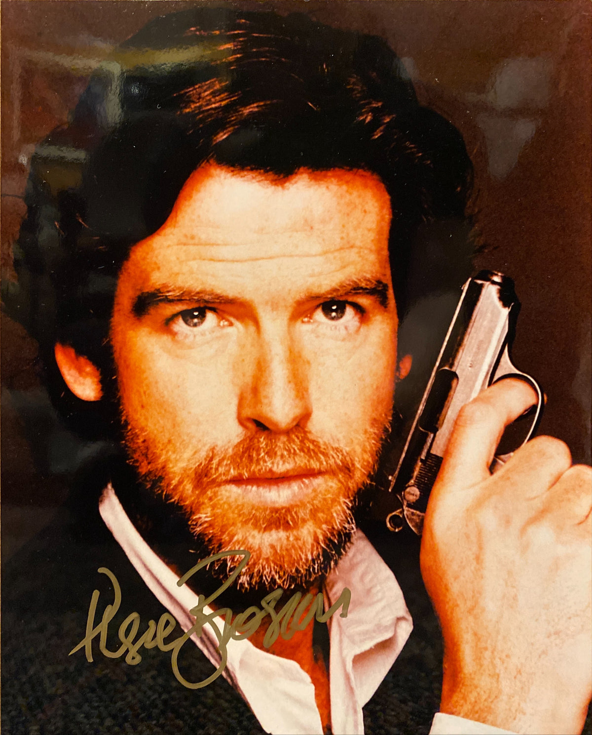 Pierce Brosnan signed photo