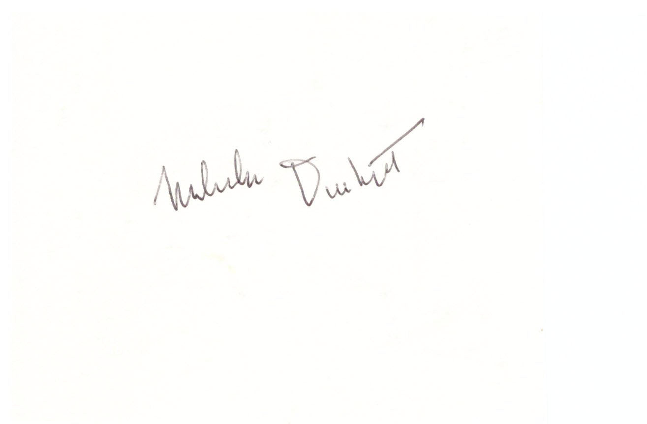 MLB Star Mahlon Duckett signed print.