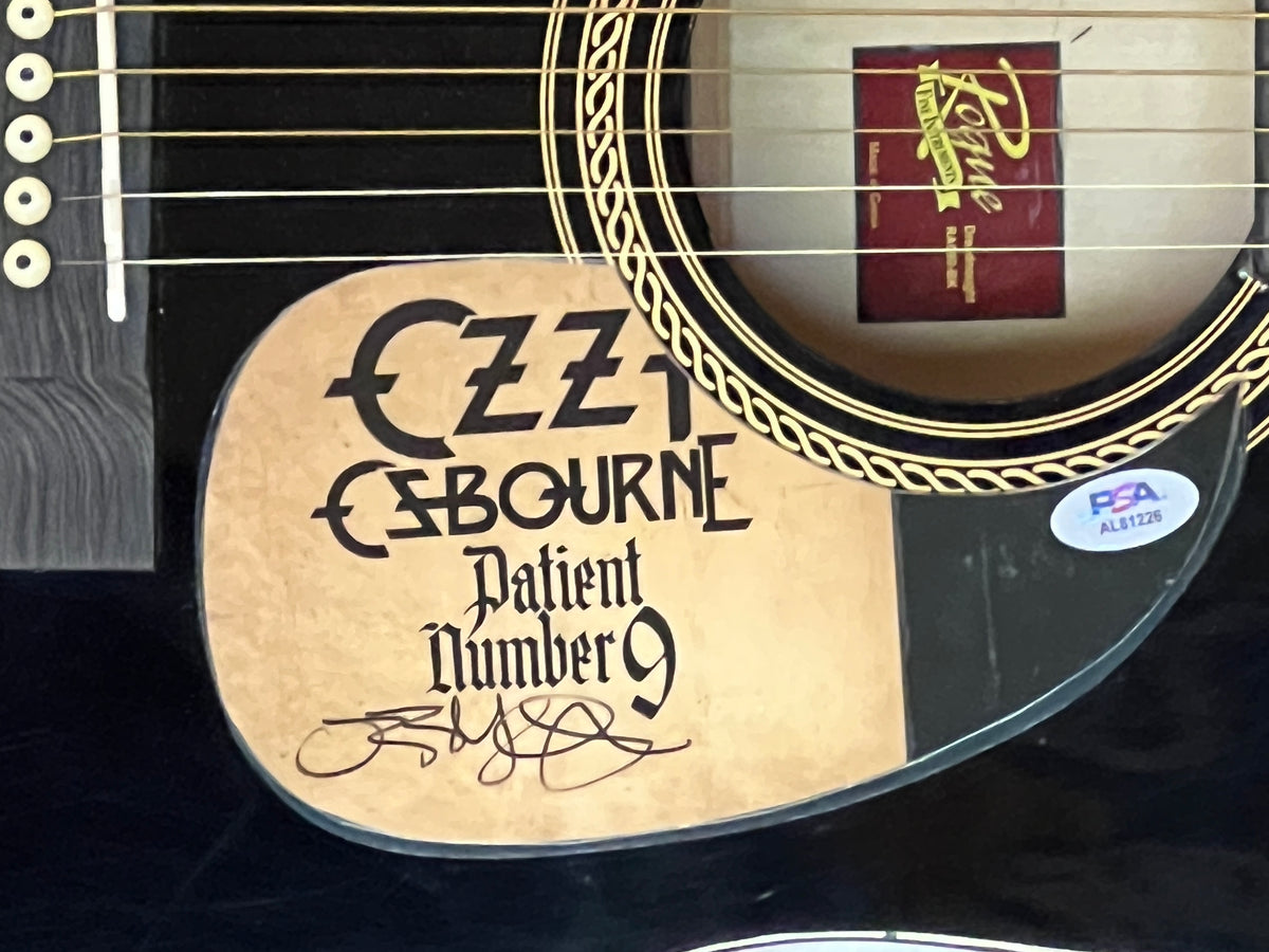 Ozzy Osbourne signed acoustic guitar