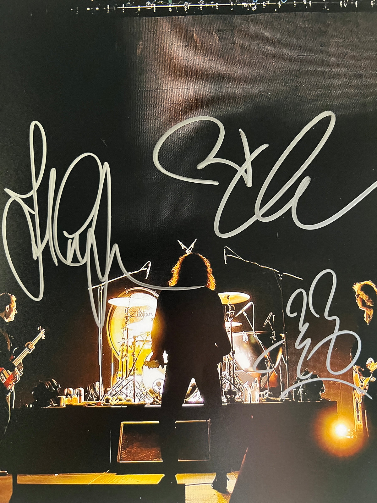 Led Zeppelin band signed photo