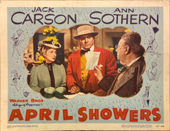 Jack Carson and Ann Sothern "April Showers" original Lobby Card