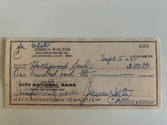 Jessica Walter signed check