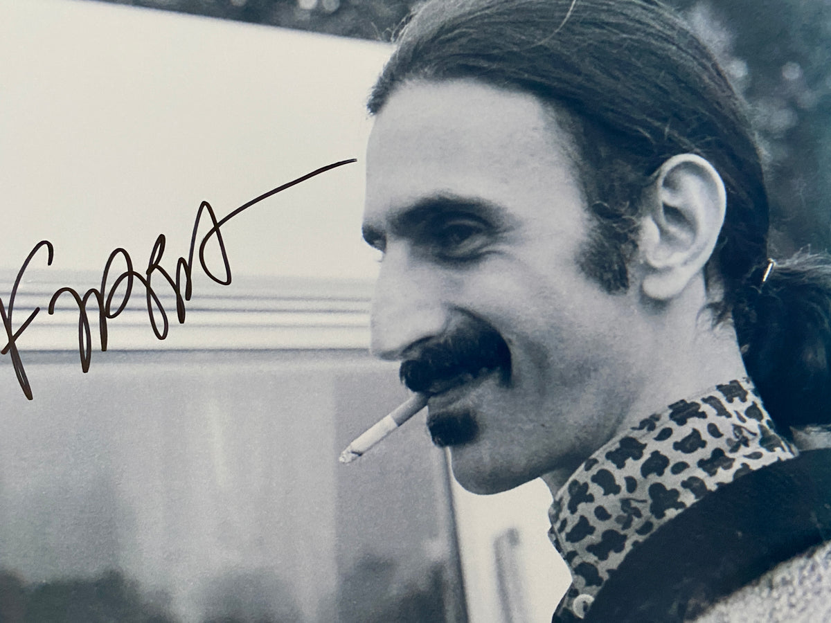 Frank Zappa signed photo