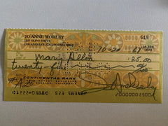 JoAnne  Worley signed check