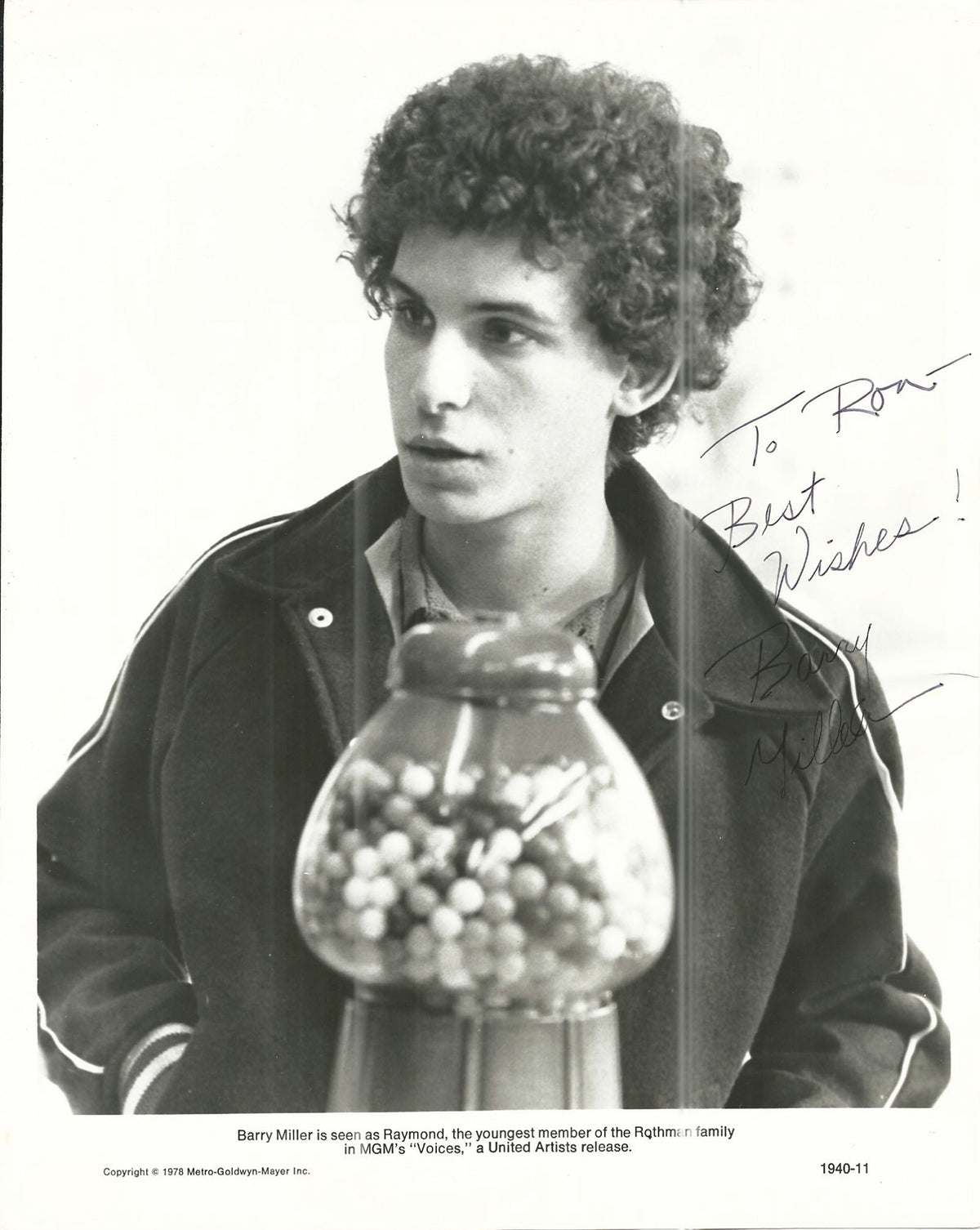 Voices Barry Miller Signed Movie Photo