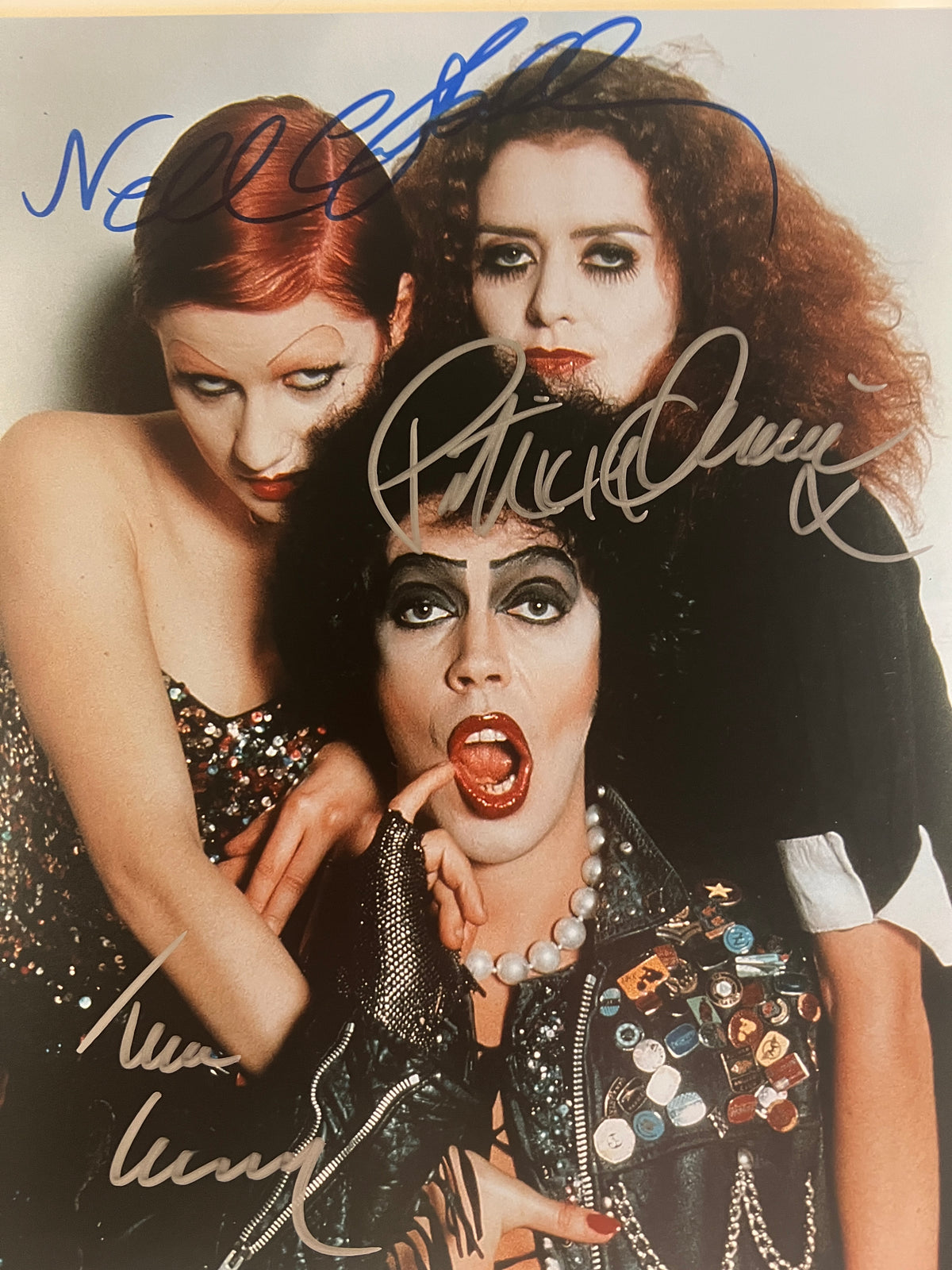 Rocky Horror Picture Show cast signed photo. GFA Authenticated