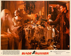 Harrison Ford, Rutger Hauer, and Sean Young "Blade Runner" original mini Lobby Card