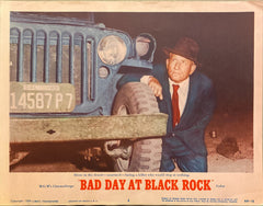 Spencer Tracy and Robert Ryan "Bad Day at Black Rock" original Lobby Card