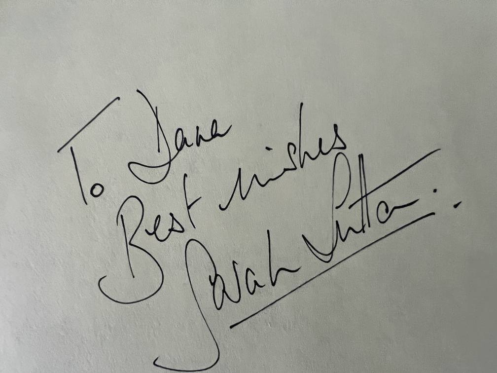 Doctor Who Sarah Sutton autograph