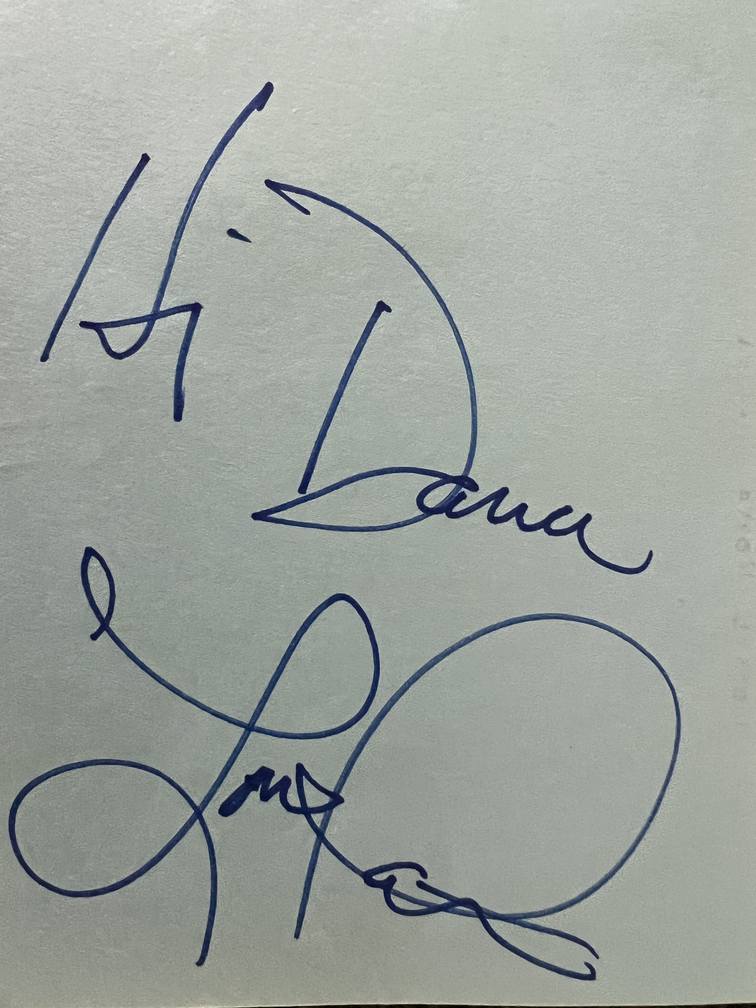 Airplane actress Lorna Patterson autograph