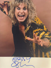 Ozzy Osbourne signed photo