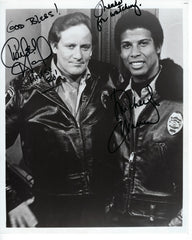 Hill Street Blues Charles Haid and Michael Warren Signed Photo