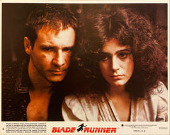 Harrison Ford, Rutger Hauer, and Sean Young "Blade Runner" original mini Lobby Card