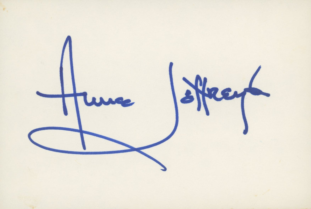 Dillinger Anne Jeffreys signature cut