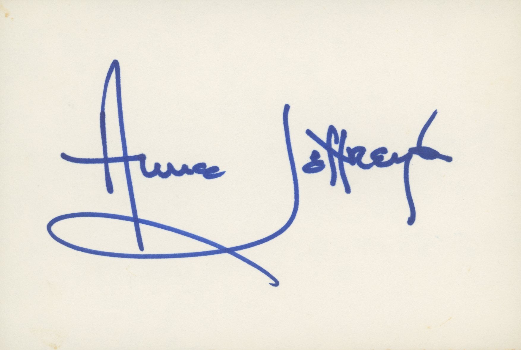 Dillinger Anne Jeffreys signature cut