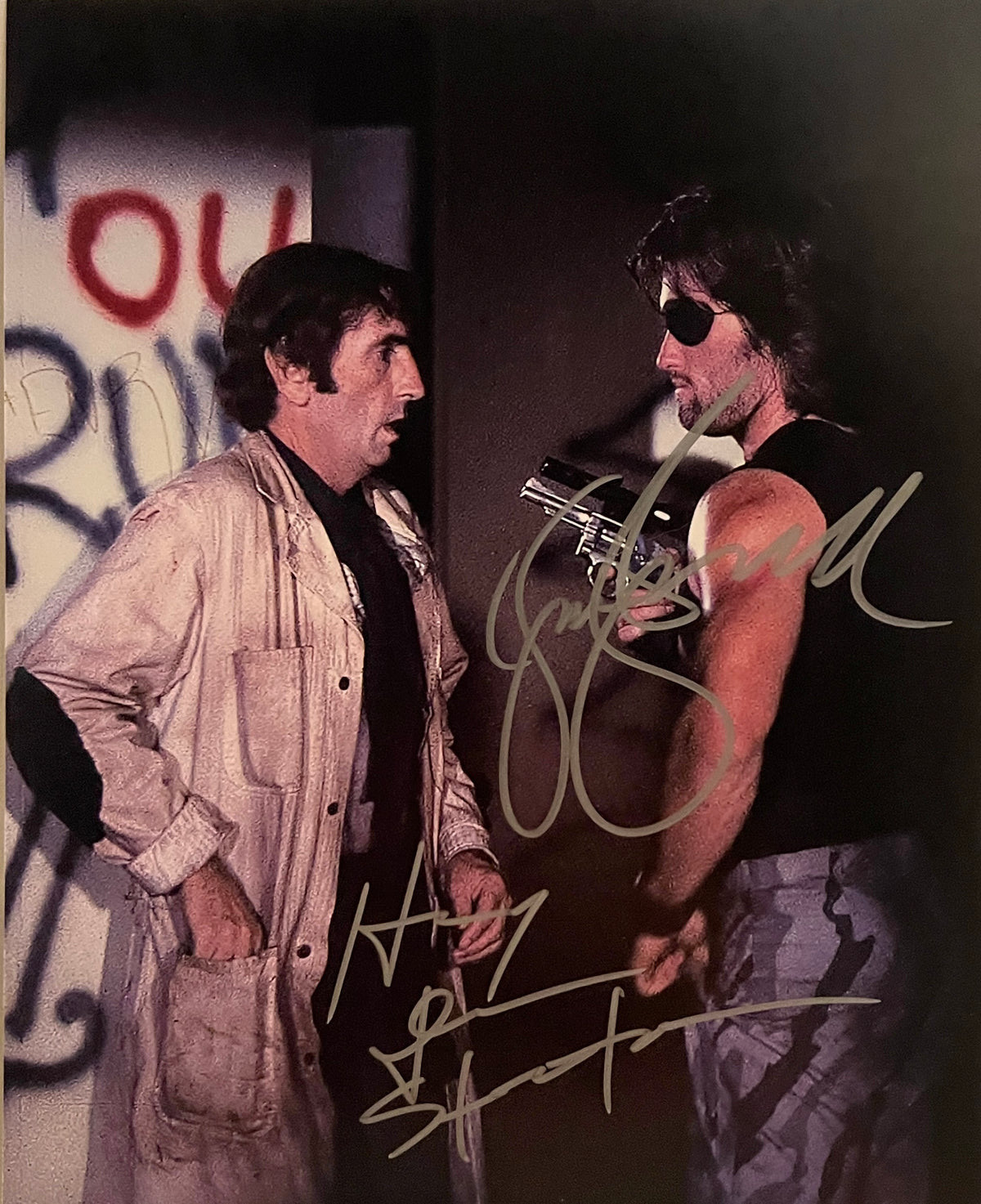 Escape From NY cast signed photo
