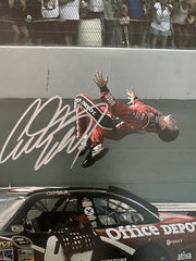 Nascar Carl Edwards signed backflip photo