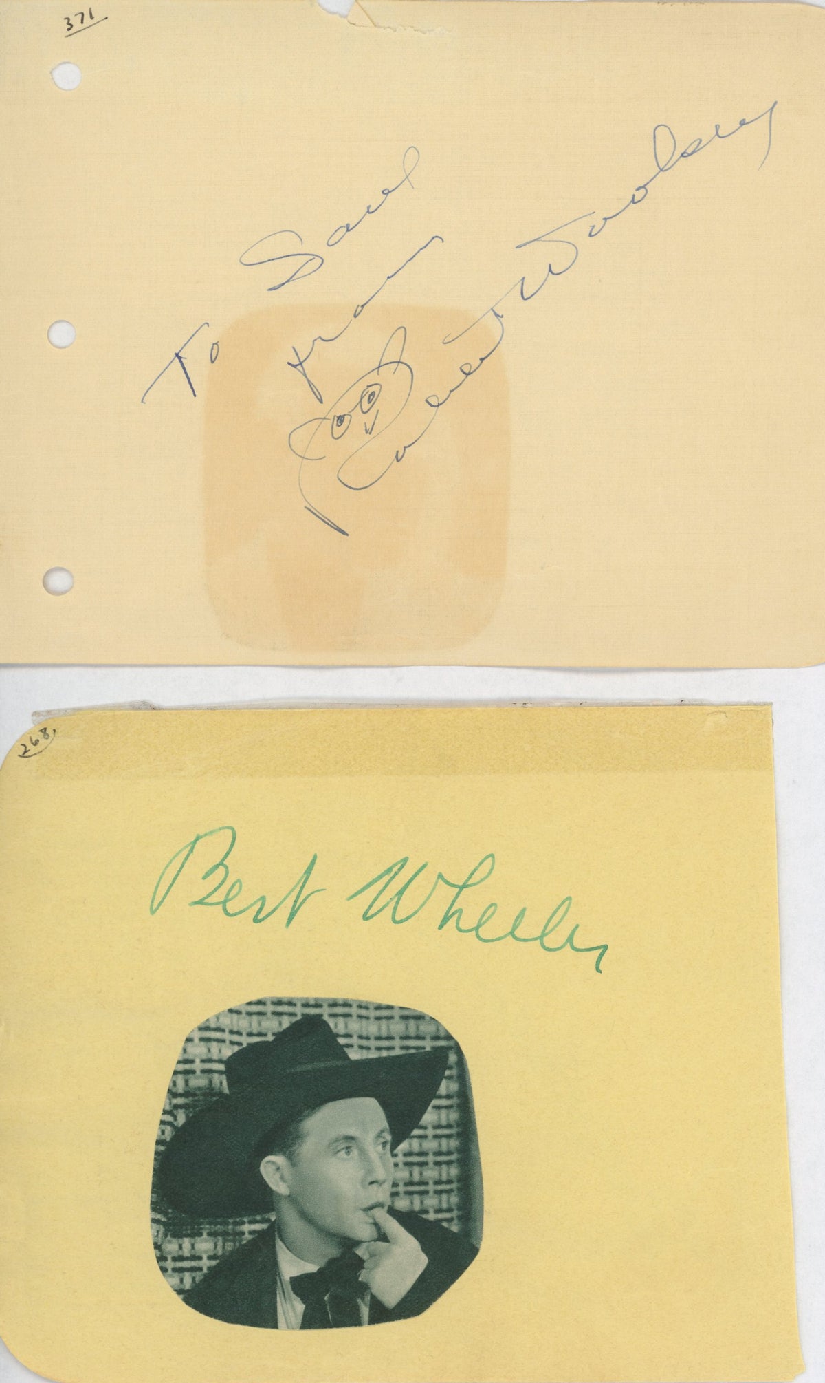 Wheeler and Woolsey signature cut