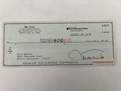 Mel Torme signed check