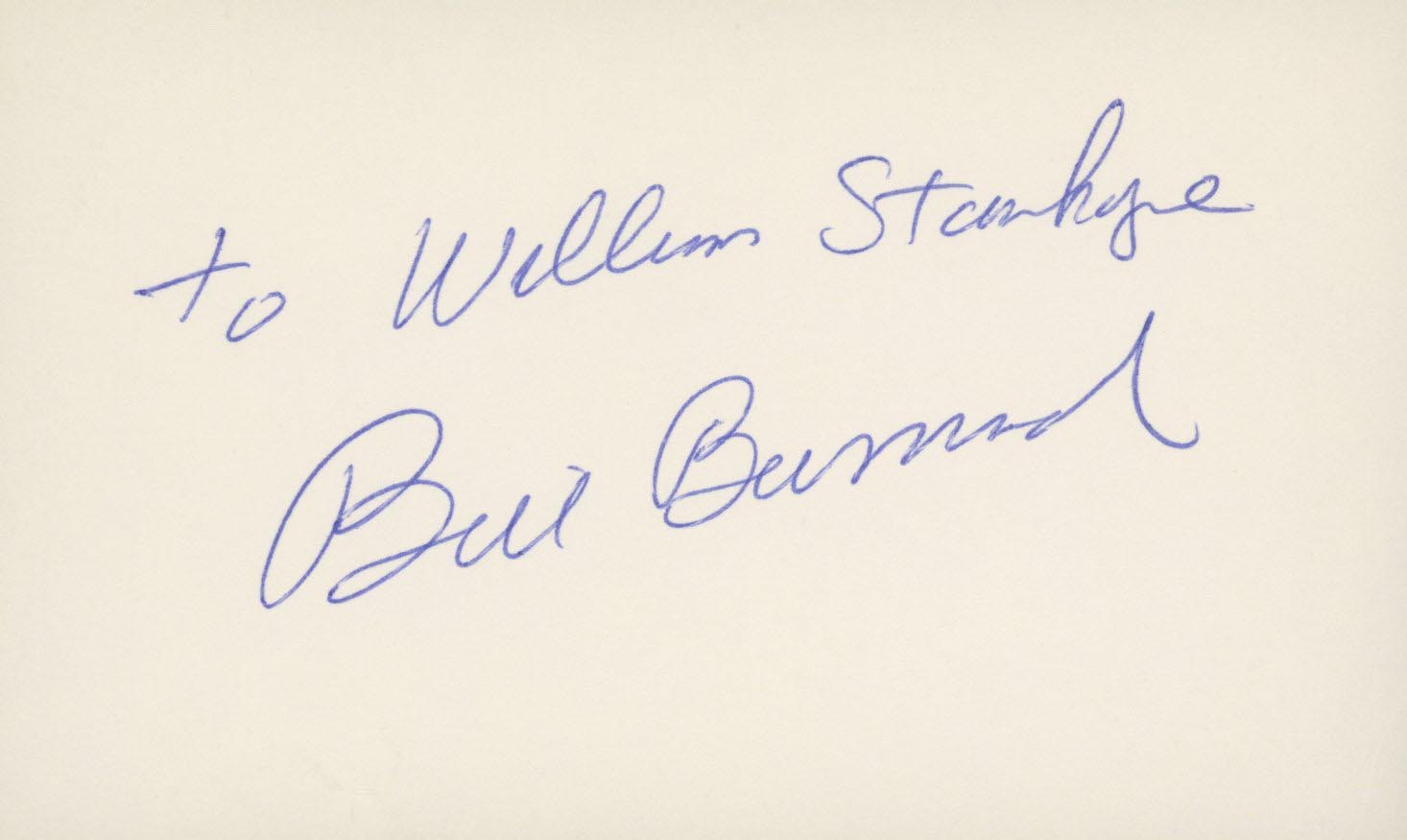 Girl Overboard  Bill Burrud signed note