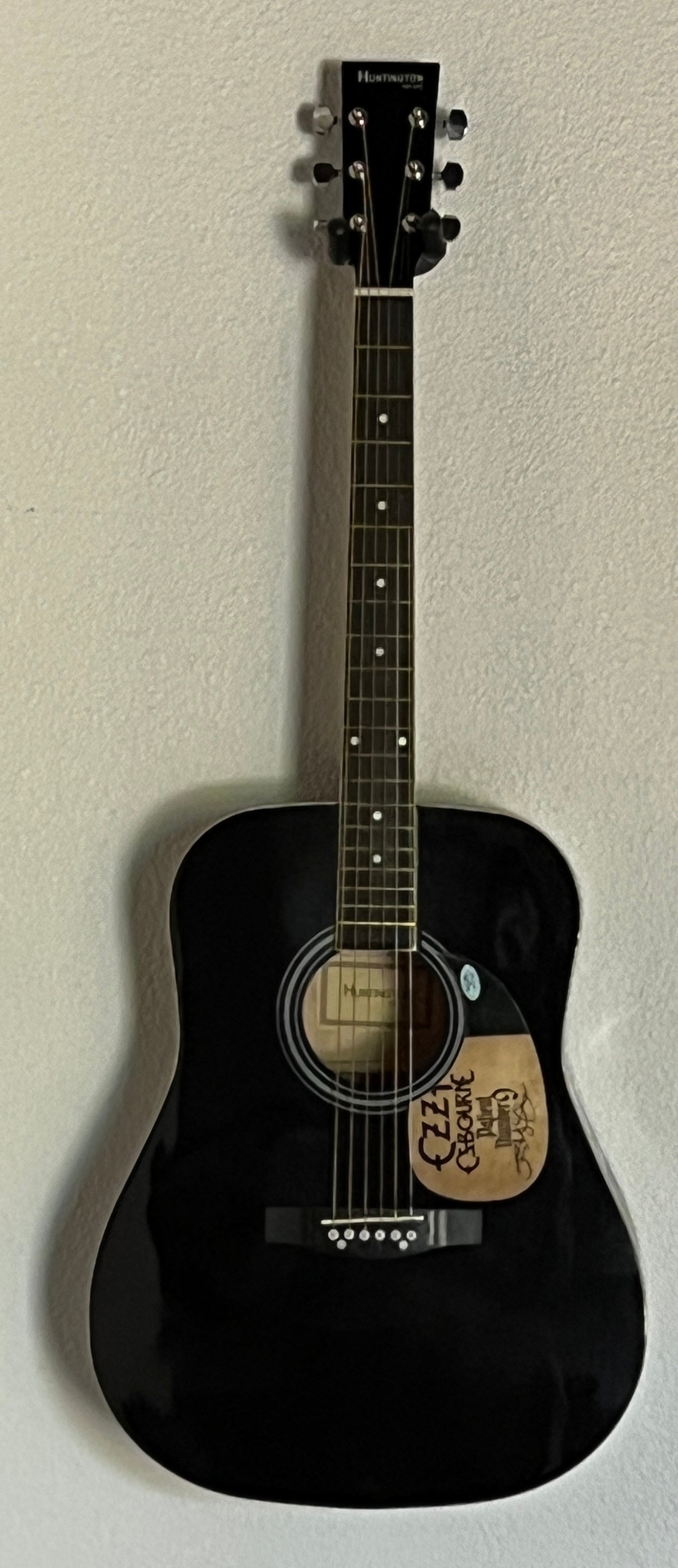 Ozzy Osbourne signed acoustic guitar