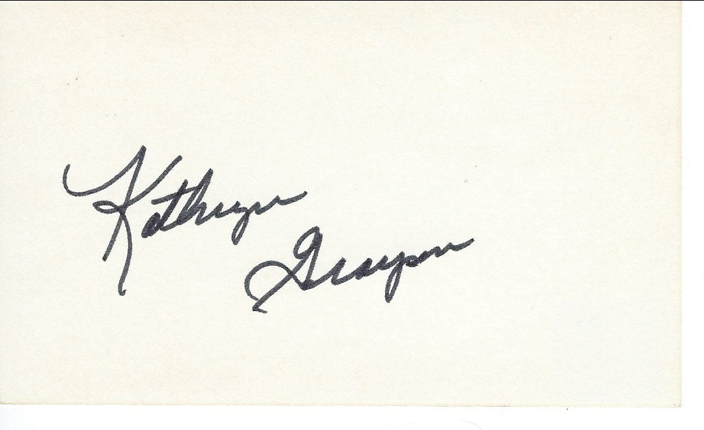 Kiss Me Kate Kathryn Grayson original signature