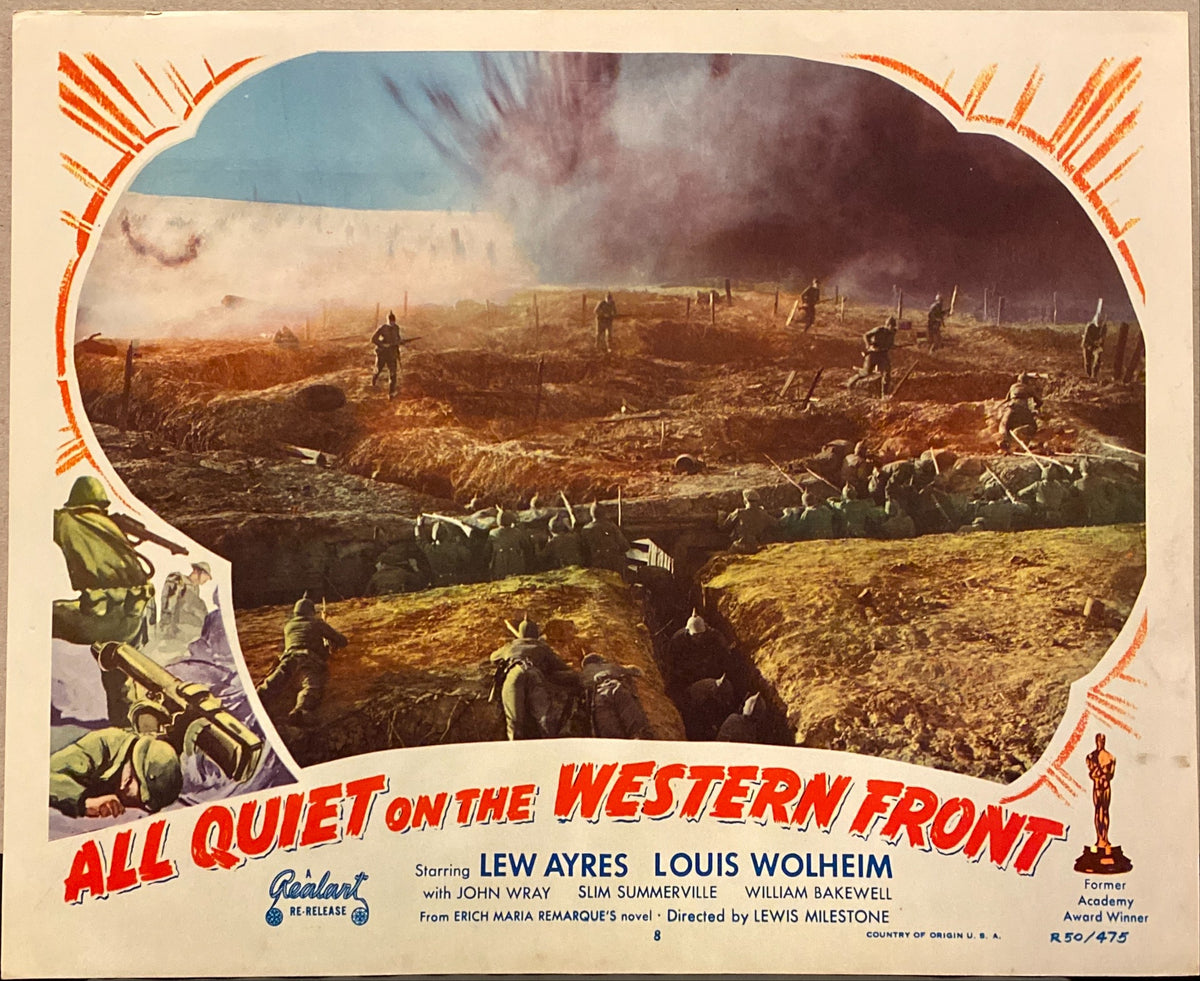 Lew Ayres and Louis Wolheim "All Quiet on the Western Front" Lobby Card