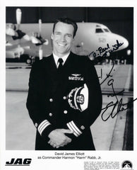 JAG 
David James Elliott signed photo