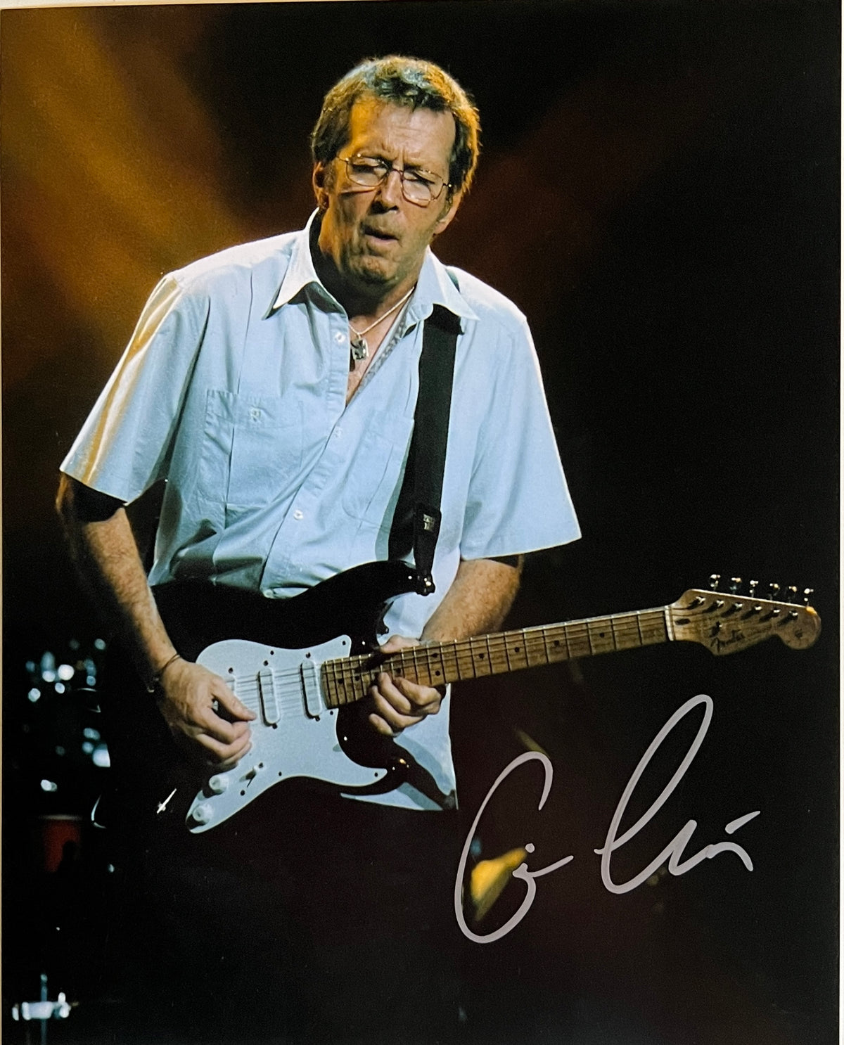 Muscian Eric Clapton signed photo