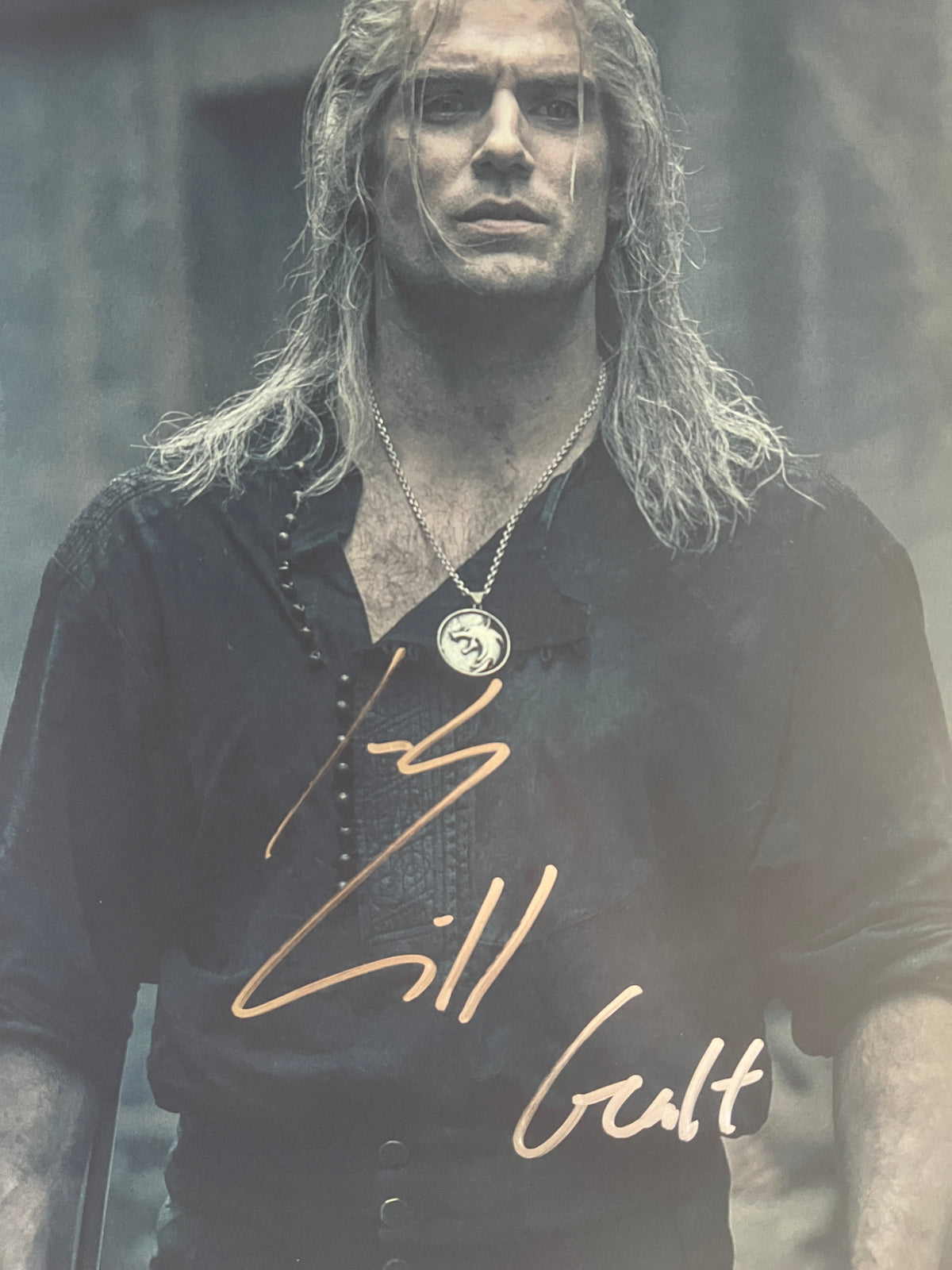The Witcher Henry Cavill signed photo
