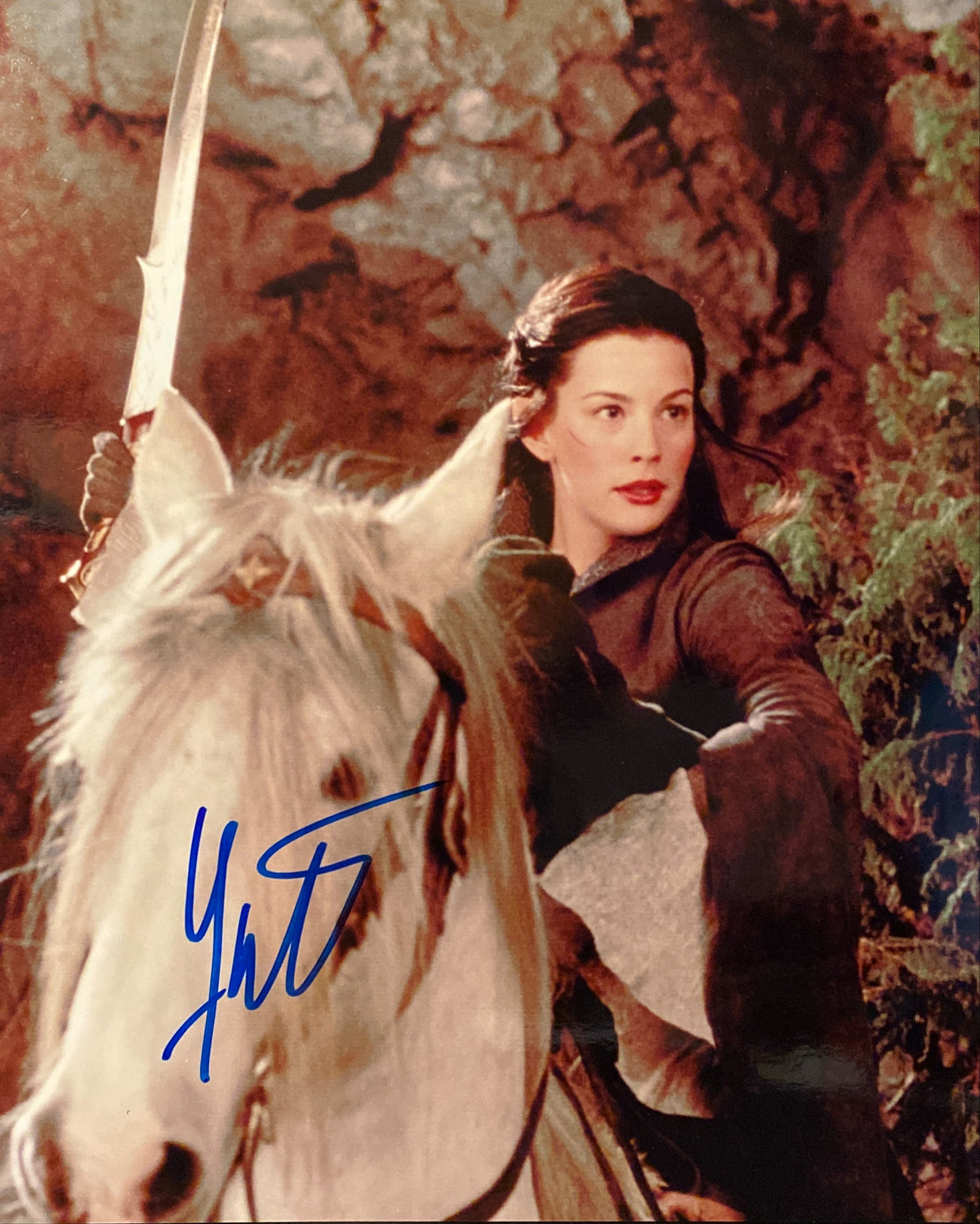 The Lord of the Rings Liv Tyler signed movie photo