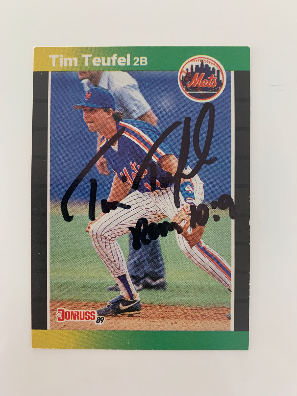 Tim Teufel signed baseball card - Sports card