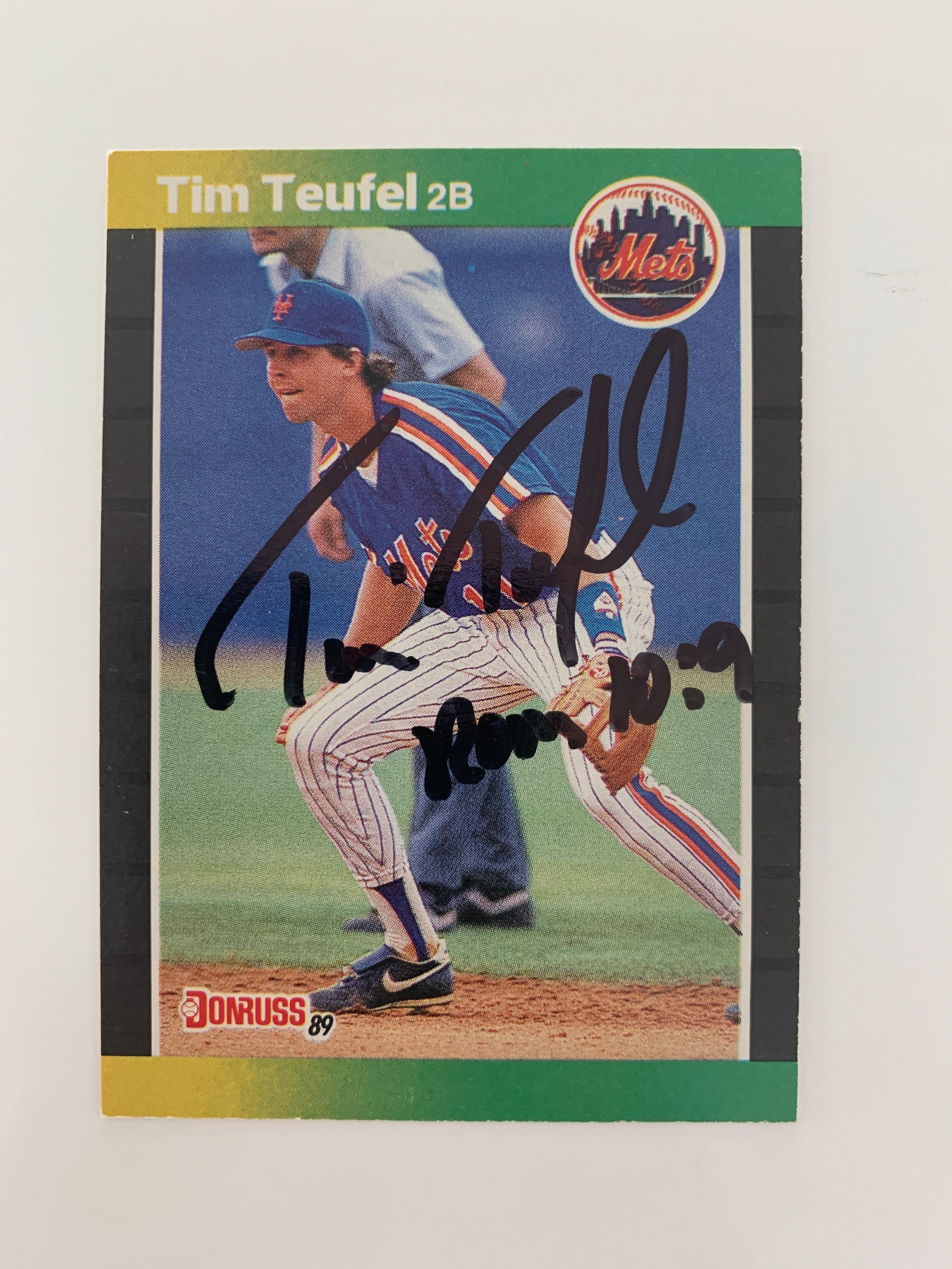 Tim Teufel signed baseball card - Sports card