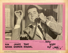 Kim Novak, James Garner, and Tony Randall "Boys' Night Out" original Lobby Card