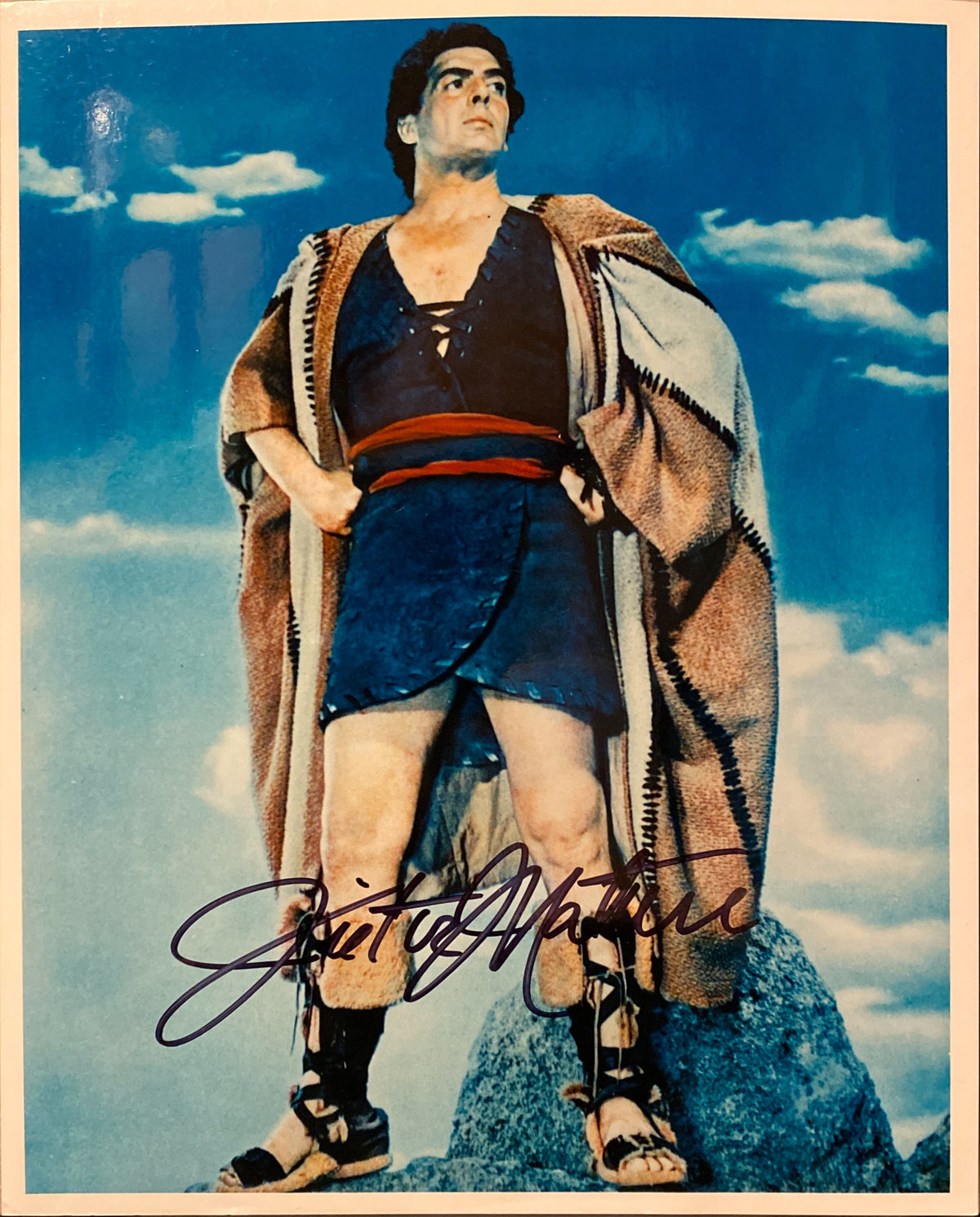 Victor Mature signed photo