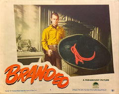 Alan Ladd, Mona Freeman, Charles Bickford "Branded" original Lobby Card