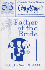 Father of the Bride W.C. Morton and Cast signed program