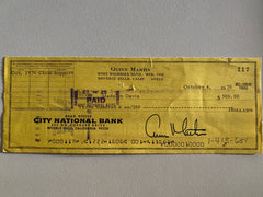Quinn Martin signed check