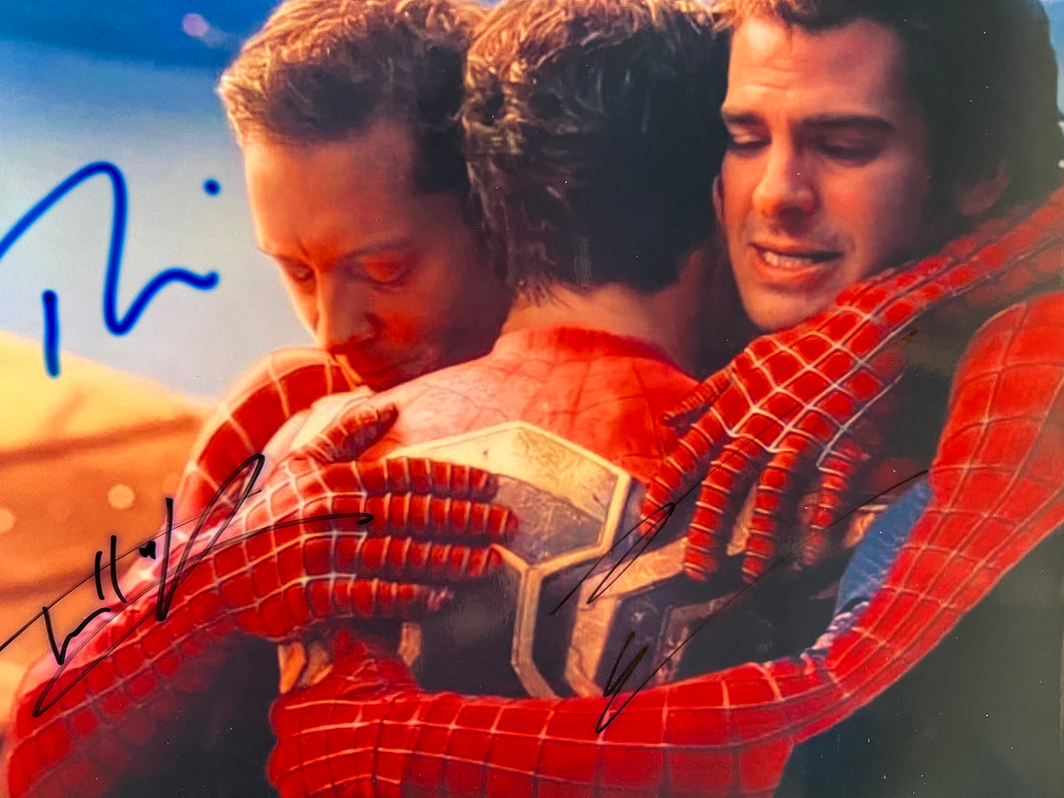 Spiderman cast signed movie photo